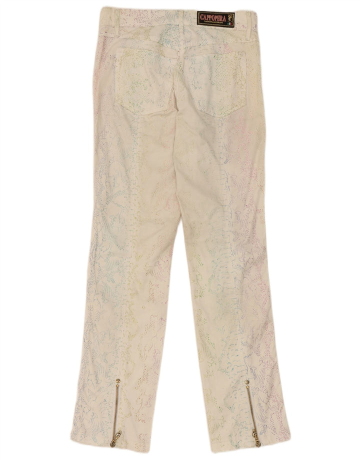 Cappopera Pantalon décontracté pour femme IT 42 Medium W26 L29 Blanc cassé