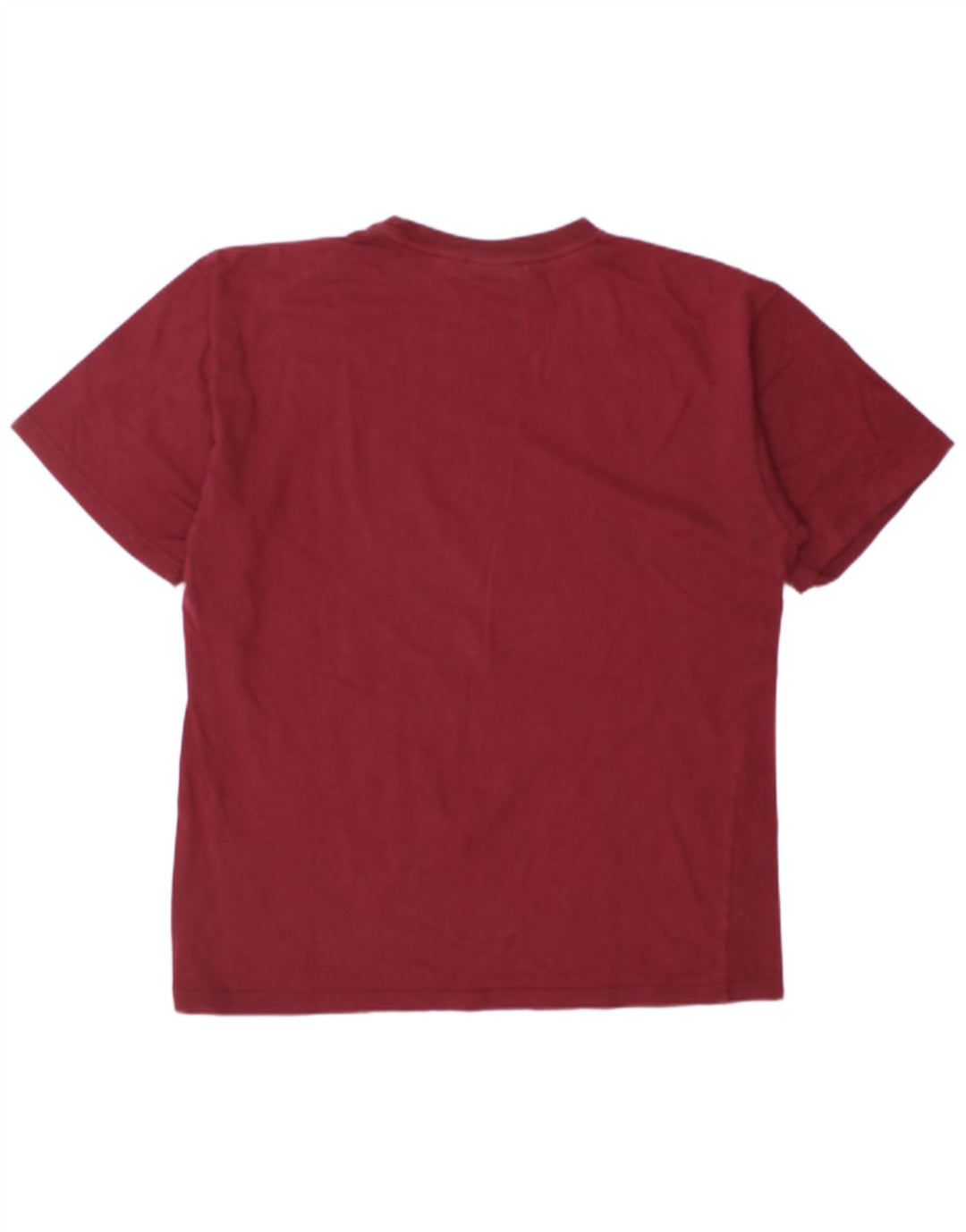 Reebok Mens T-Shirt Top Large Burgundy Cotton