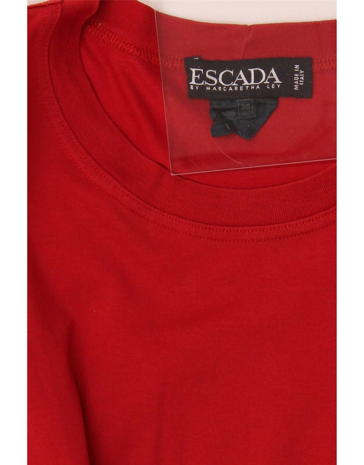 Мужская футболка Escada, размер 38, средний красный, хлопок