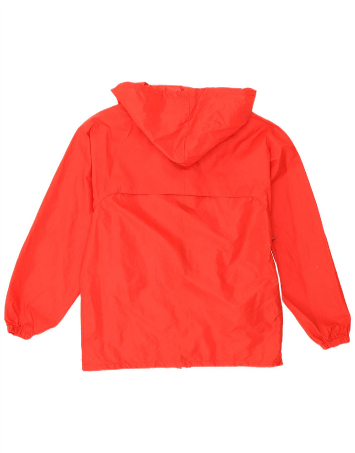 Jaqueta de chuva feminina com capuz K-Way UK 14 vermelho médio