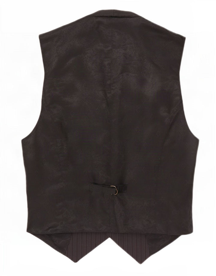 Sisley Gilet Homme Grandes Rayures Noires En Viscose