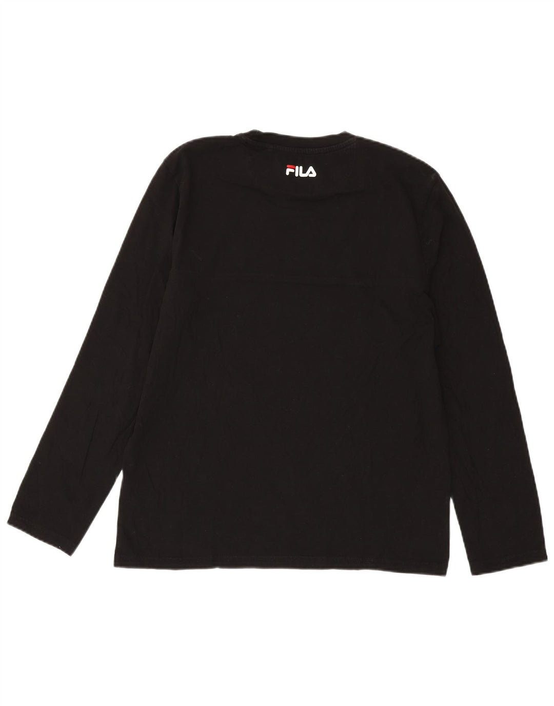 FILA Mens Top Long Sleeve Medium Black Cotton
