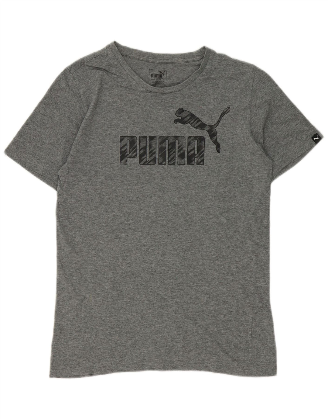 Puma Mens Graphic T-Shirt Top Small Grey