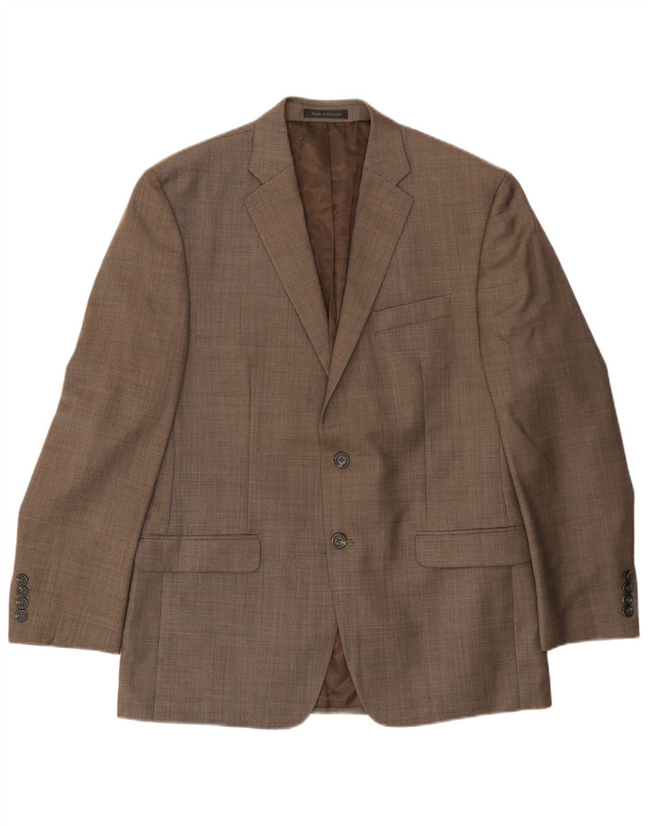 CHAPS Mens 2 Button Blazer Jacket UK 42 XL Brown