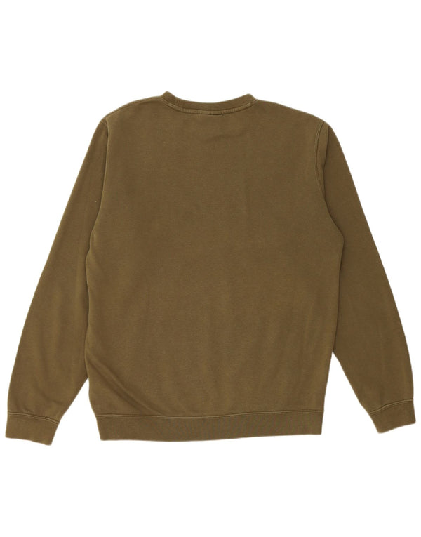Nike Mens Graphic Sweatshirt Jumper Medium Khaki Cotton