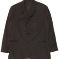 HUGO BOSS Mens 3 Button Blazer Jacket EU 54 2XL Grey Wool