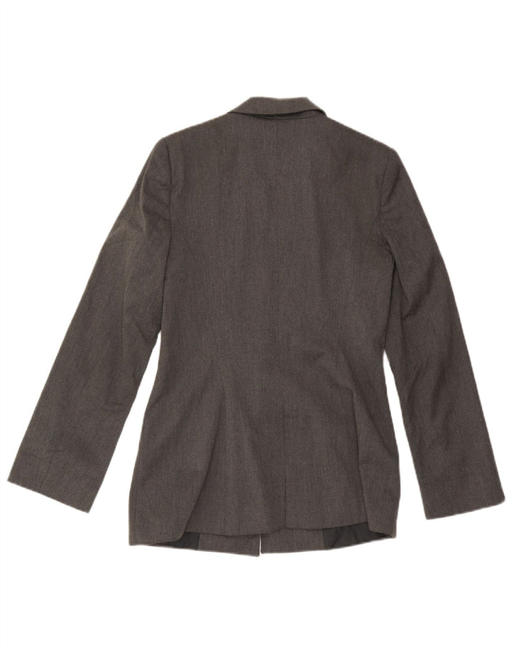 Zara Damen-Blazer mit 1 Knopf, Gr. 10, Größe S, Grau, Polyester