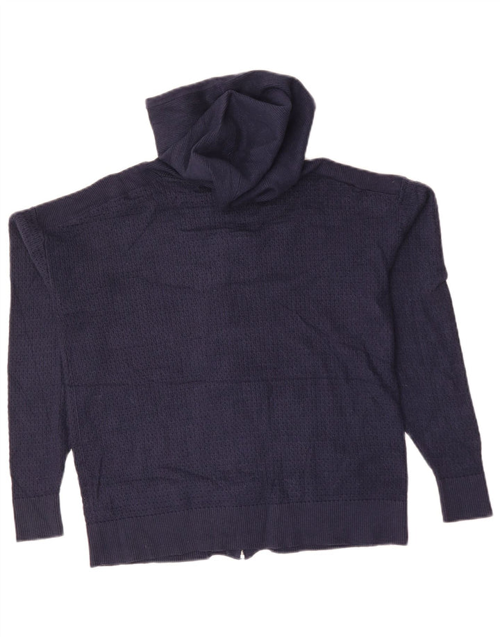 Marks & Spencer Dame Cardigan Sweater UK 10 Small Navy Blue Viscose