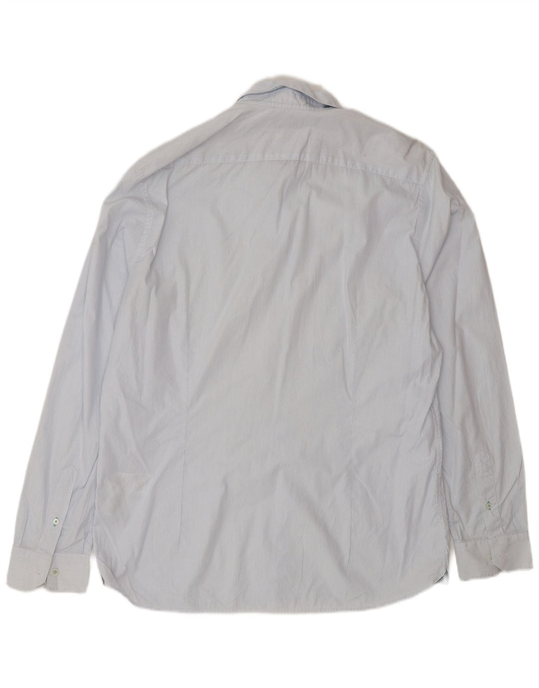 Ted Baker Mens Shirt Size 5 XL Blue Pinstripe Cotton