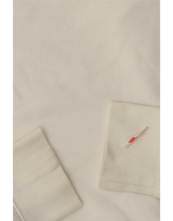 Tommy Hilfiger Mens Hoodie Jumper Small White Cotton