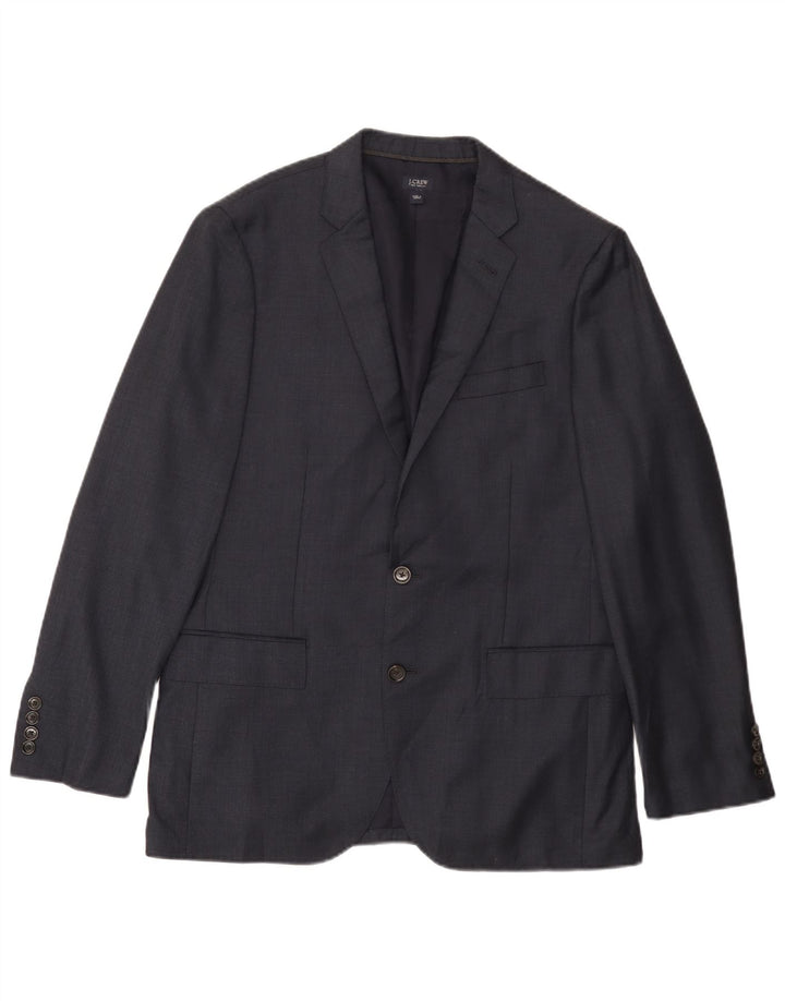 J. CREW Mens Ludlow 2 Button Blazer Jacket UK 40 Large Navy Blue Wool