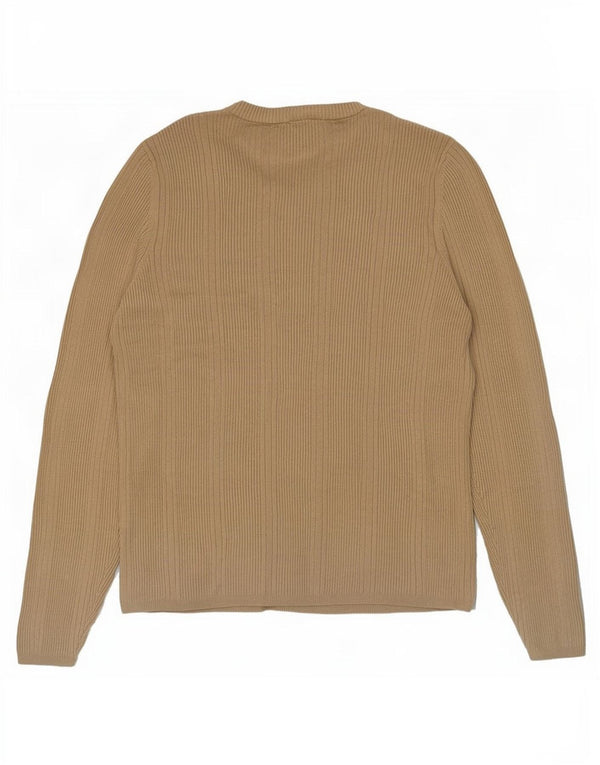Marks & Spencer Damski sweter z okrągłym dekoltem, UK 18 XL, wiskoza khaki
