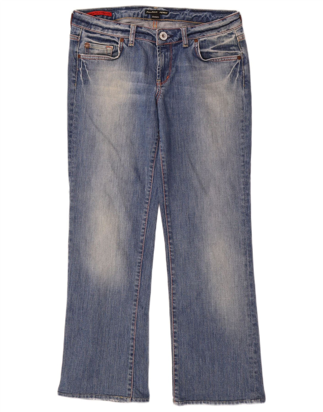Guess Womens Straight Jeans W31 L28 Blue Cotton