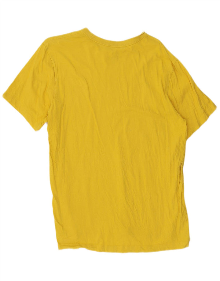 Nike Mens T-Shirt Top XL Yellow Cotton