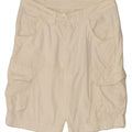 VINTAGE Mens Cargo Shorts W36 Large White Cotton Vintage Vintage and Second-Hand Vintage from Messina Hembry 