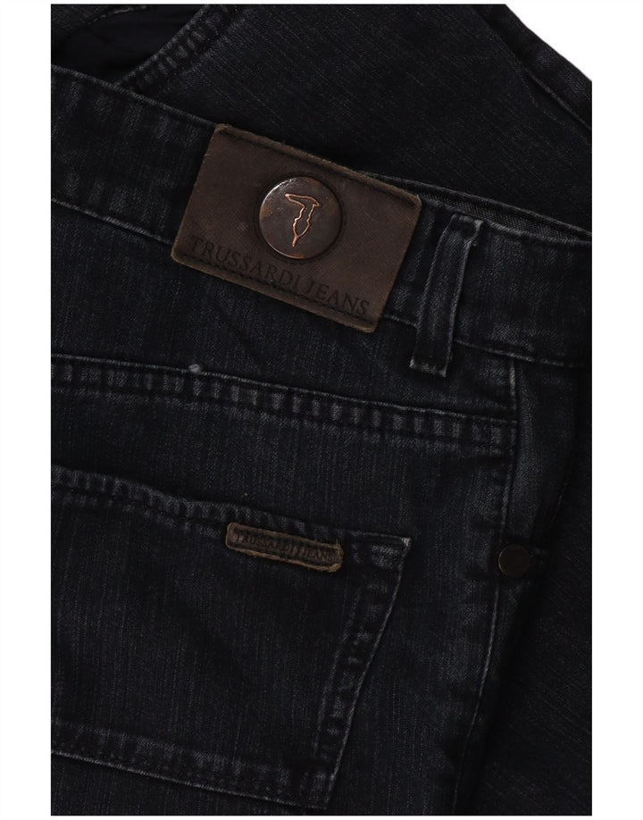 Trussardi Mens Straight Jeans W34 L30 Navy Blue
