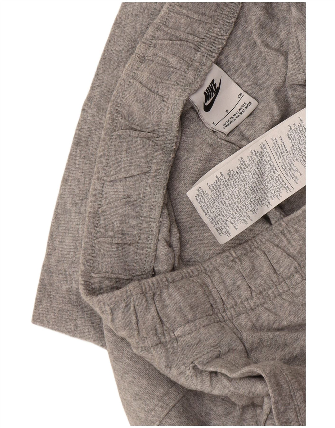 Pantaloncini sportivi Nike da uomo piccoli in cotone chiazzato grigio
