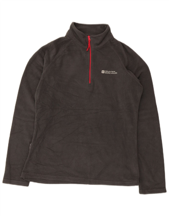 Maglione in pile da donna con collo e zip Mountain Warehouse UK 8 Small Poliestere grigio