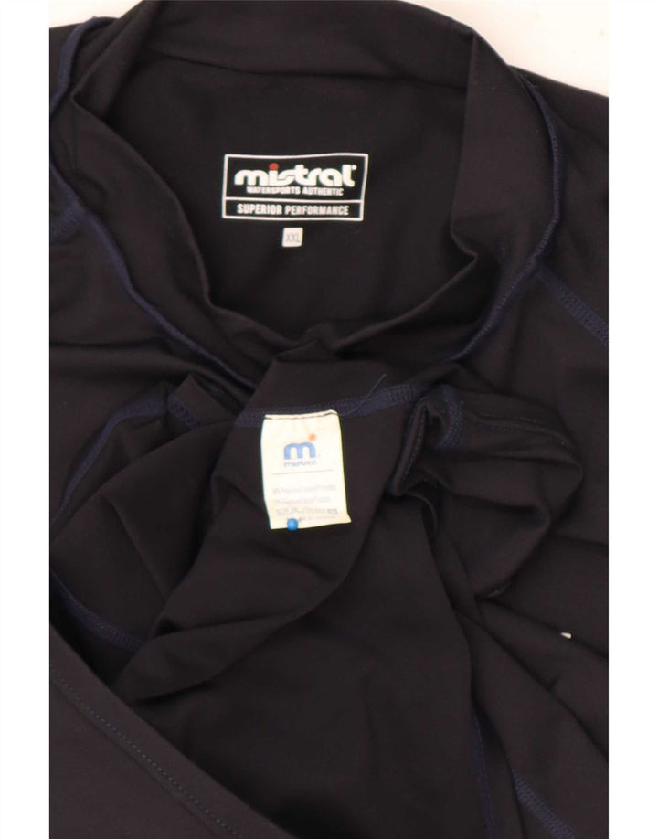Mistral Boys Graphic T-Shirt Top 13-14 Years 2XL Navy Blue Polyester