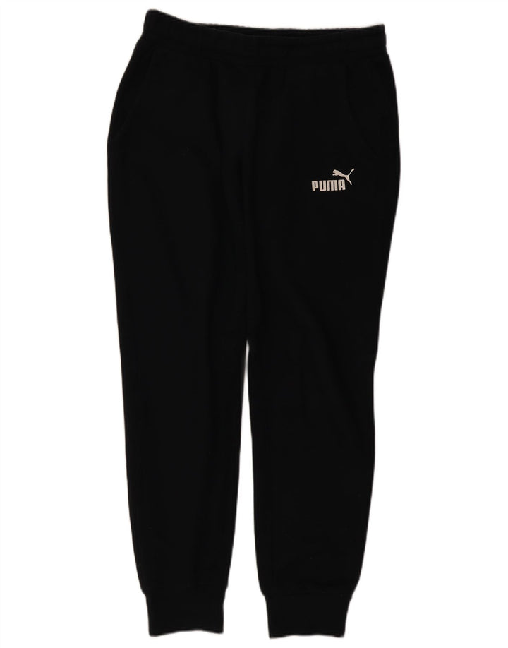 Pantaloni da tuta da uomo Puma Joggers Medium Black Cotton