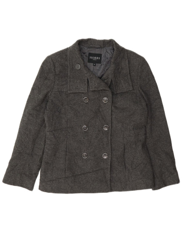 Hobbs Womens Pea Coat UK 12 Medium Grey Uld