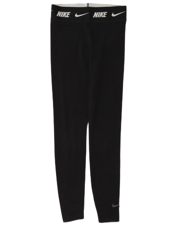 Γυναικείο κολάν Nike Graphic Slim Fit UK 6 XS Μαύρο βαμβακερό