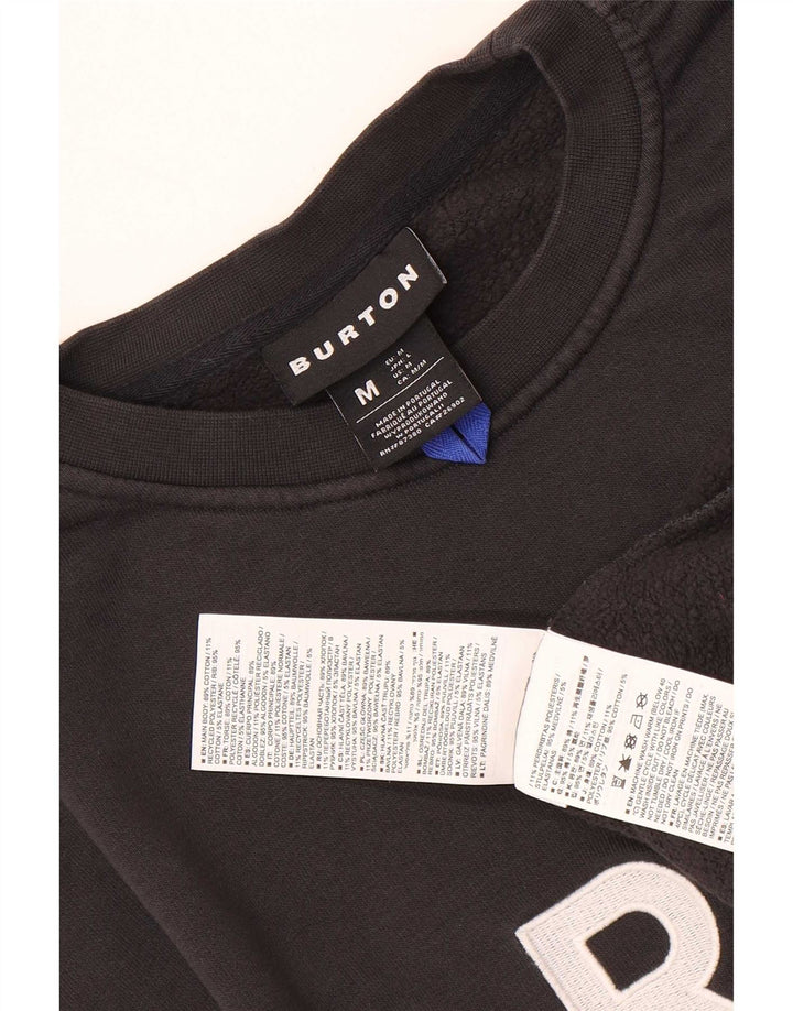Felpa grafica da uomo Burton Felpa media in cotone nero