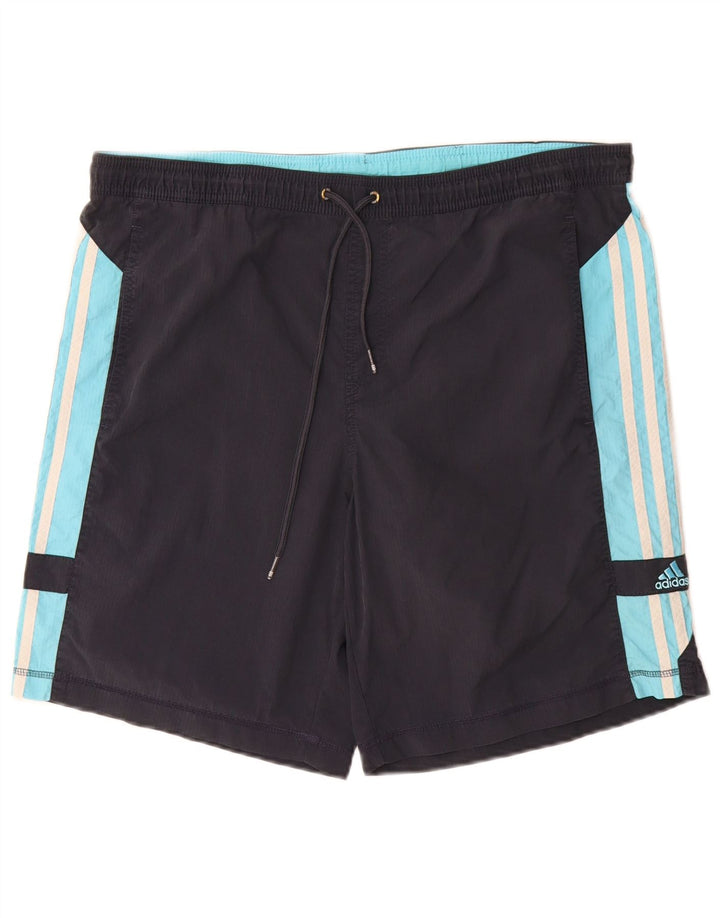 Adidas Herre Sportshorts Medium Navy Blue Colourblock Polyamid