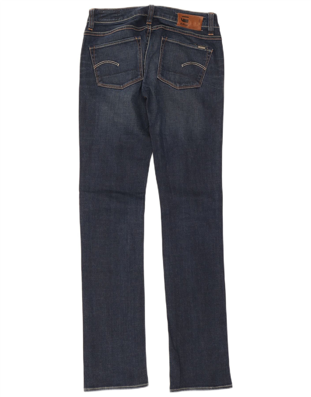 G-Star Womens 3301 Slim Jeans W26 L32 Blue Cotton