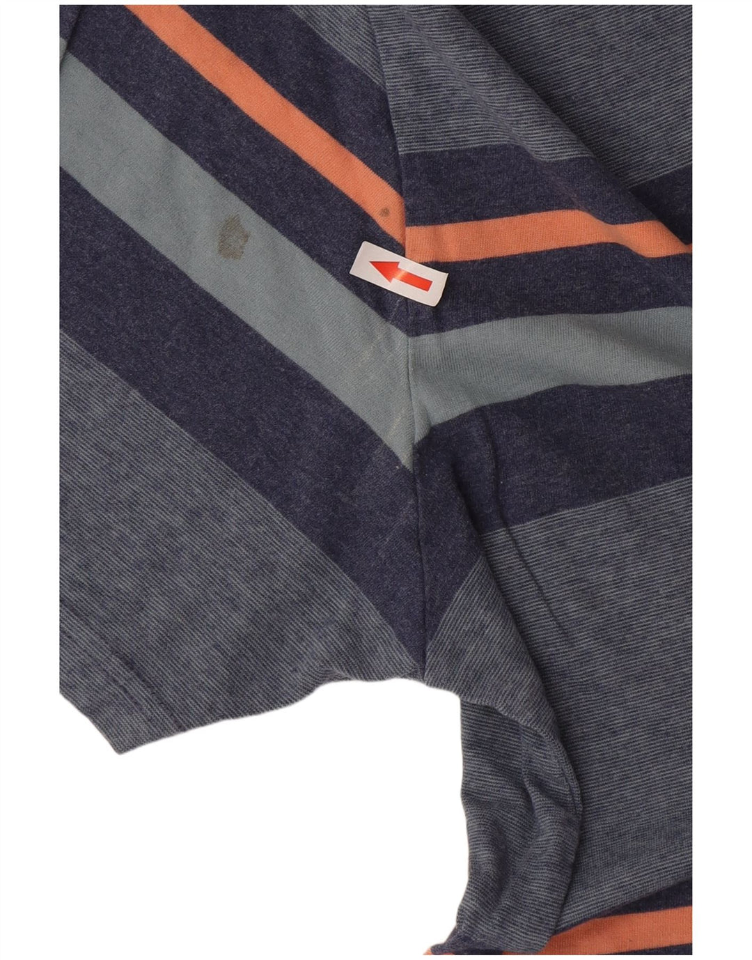 Fat Face Mens T-Shirt Top Large Blue Striped Cotton
