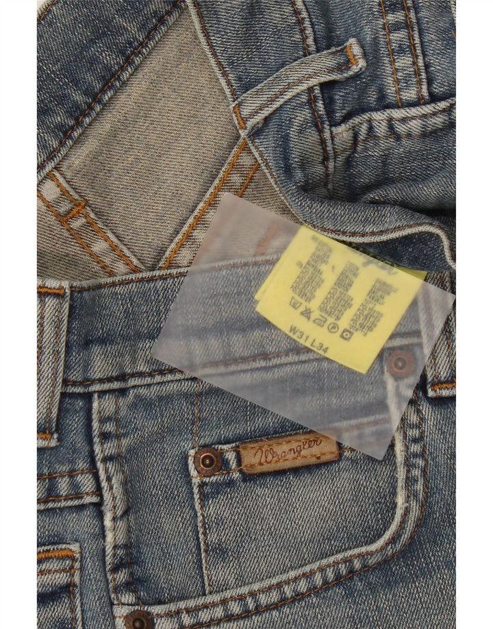 Wrangler denimshorts til kvinder W31 mellemblå bomuld