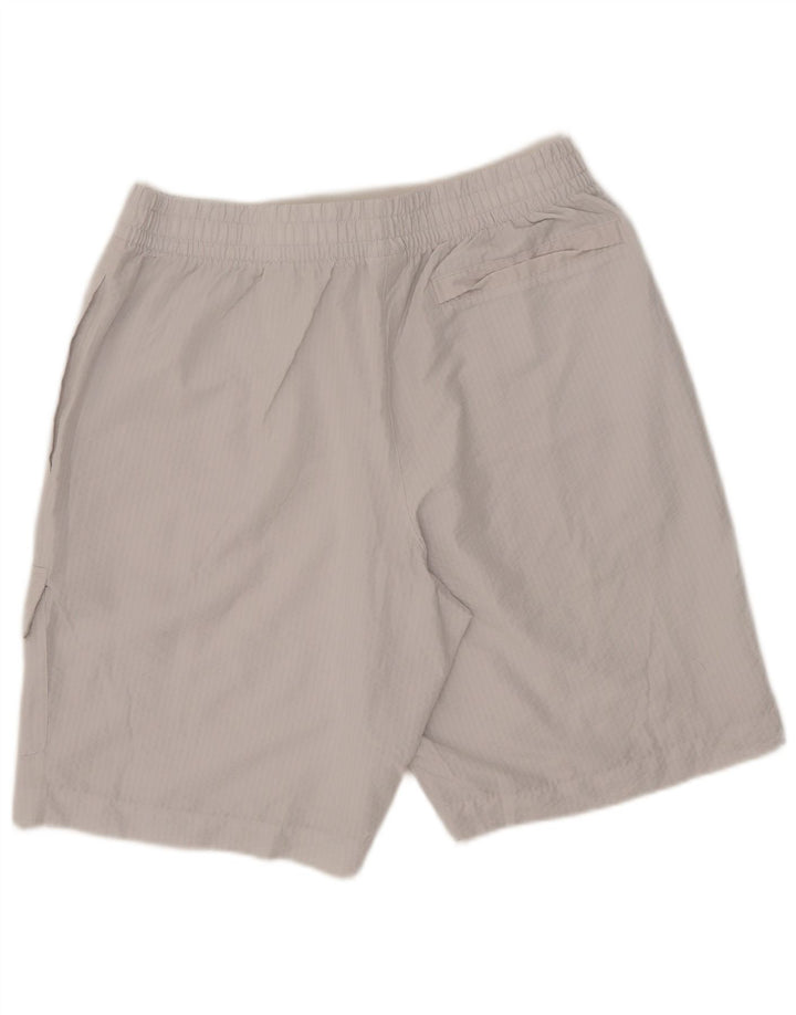 Pantaloncini sportivi cargo da uomo Reebok grandi bianchi in poliestere