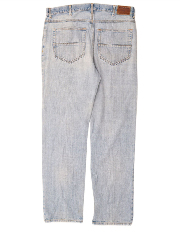 Jeans dritti da uomo Farah W36 L32 cotone blu