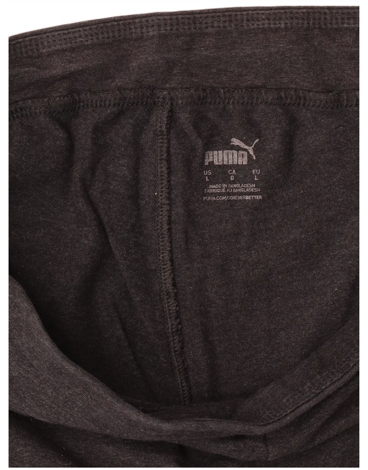 PUMA Womens Graphic Leggings UK 14 Large  Grey