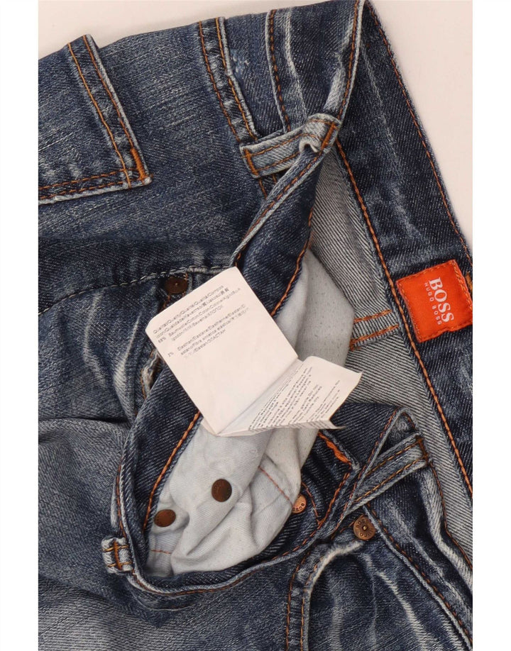 Hugo Boss Jean droit W38 L32 en coton bleu pour homme