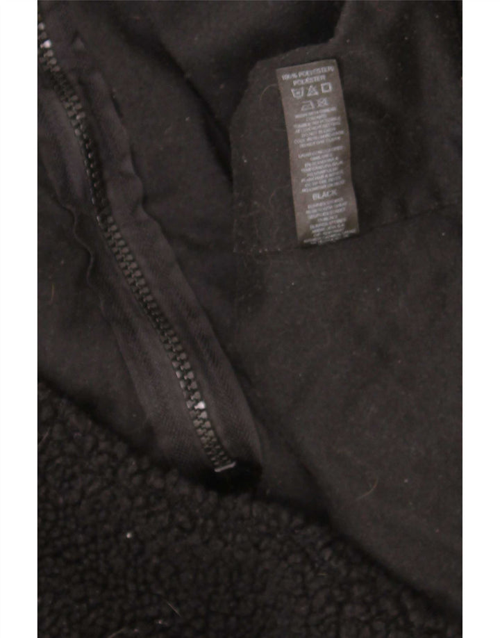 Dunnes Stores Chaqueta polar extragrande para mujer UK 10 Small Poliéster negro