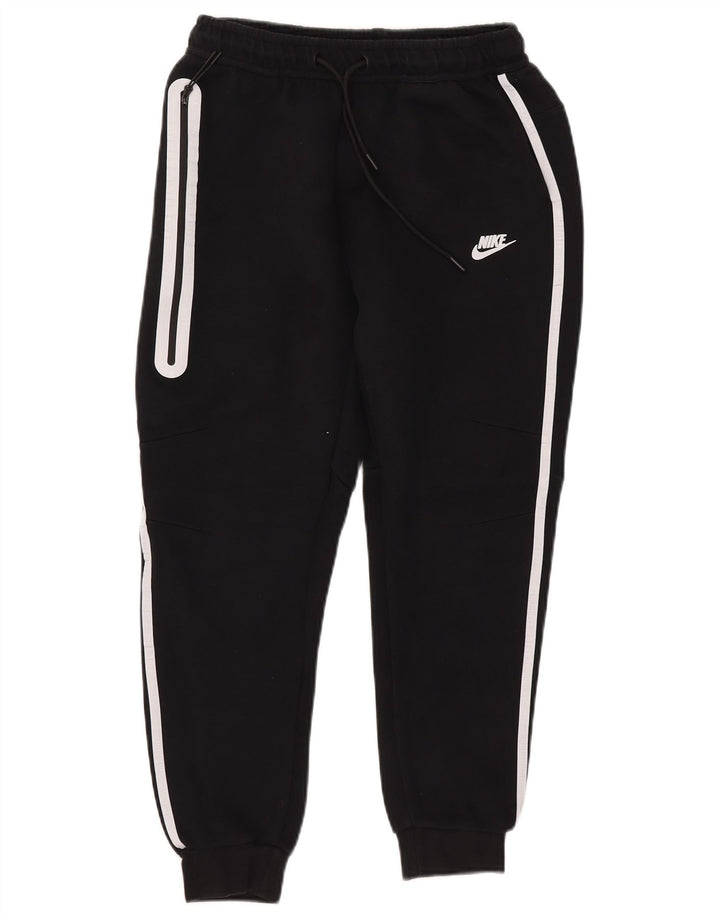 Nike Mens Tracksuit Trousers Joggers Large Black Cotton