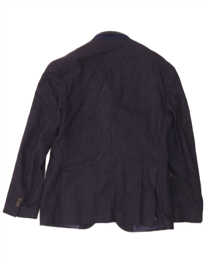 Tommy Hilfiger Mens 2 Button Blazer Jacket IT 50 Large Navy Blue Wool