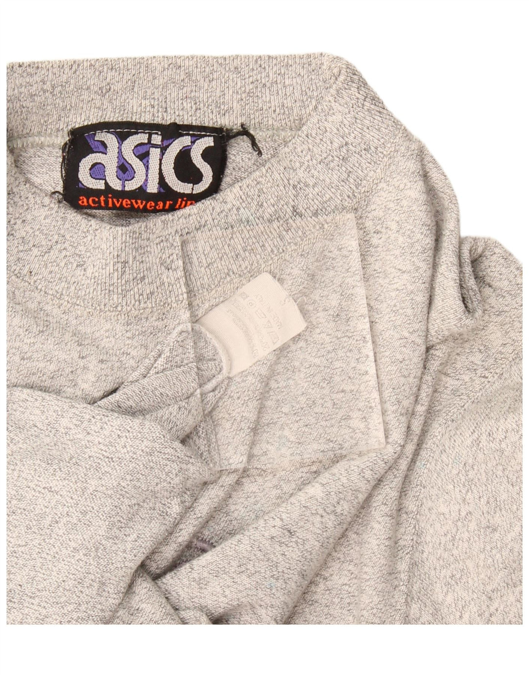 Asics Mens T-Shirt Top Medium Grey Flecked Cotton