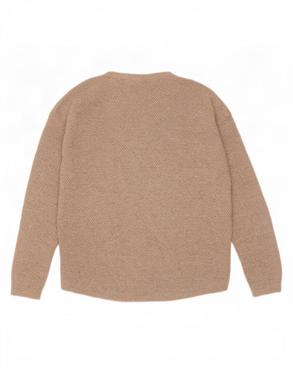 Damski sweter z dekoltem w łódkę Fat Face UK 14, duży, szary, bawełniany