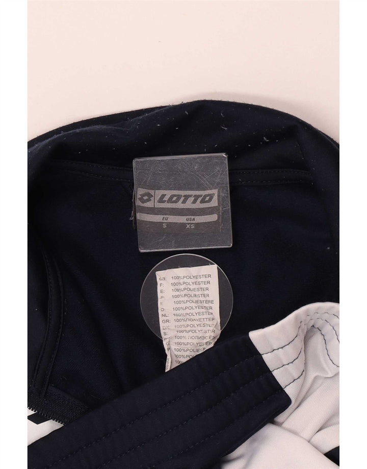 Lotto Herren-Trainingsanzug mit normaler Passform, Jacke, Größe S, Marineblau, Farbblock