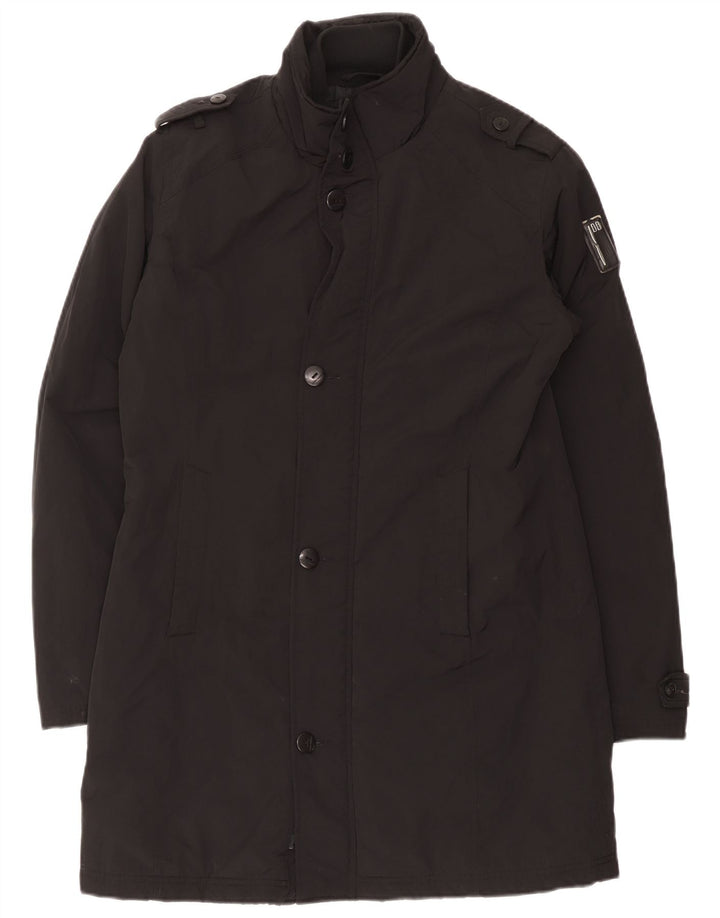 Cappotto imbottito militare da donna Bomboogie UK 14 grande poliestere nero