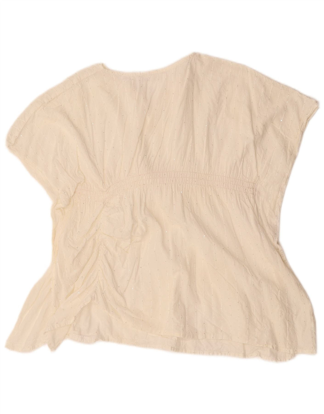 ZARA Womens Batwing Blouse Top UK 16 Large White