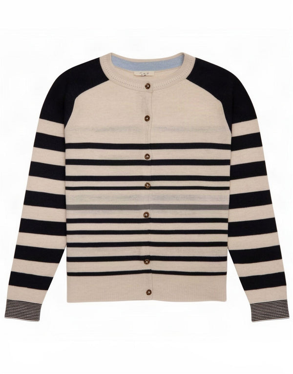 Sweter damski White Stuff UK 12 Medium Striped Cotton