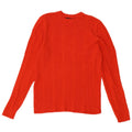 Marks & Spencer Damen Crop Pullover mit Rundhalsausschnitt, UK 14, Mittelrot