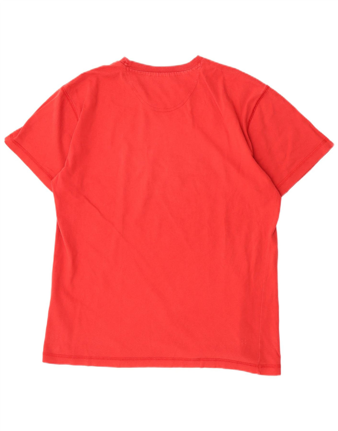 Champion Mens Graphic T-Shirt Top Large Red Cotton