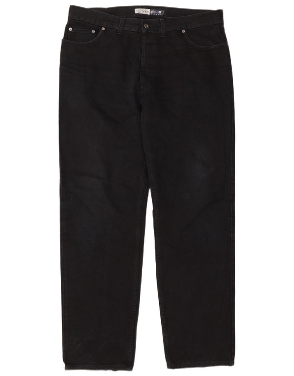 Jeans dritti da uomo Mustang Oregon W38 L34 neri