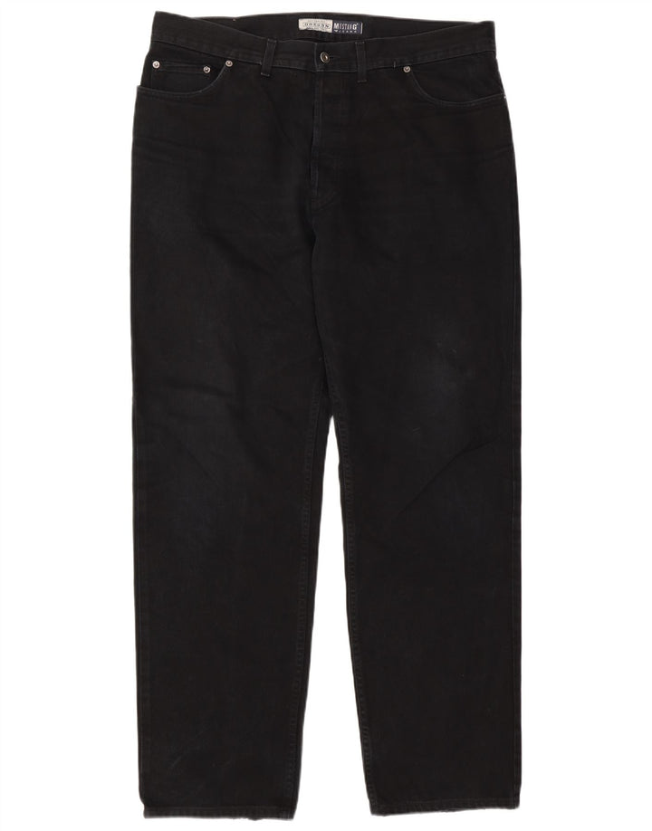 Mustang Mens Oregon Straight Jeans W38 L34 Black