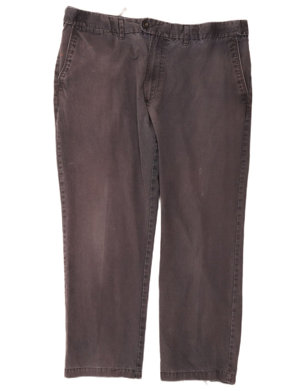 Marks & Spencer Pantalon de Costume Droit Homme W42 L29 Gris Coton