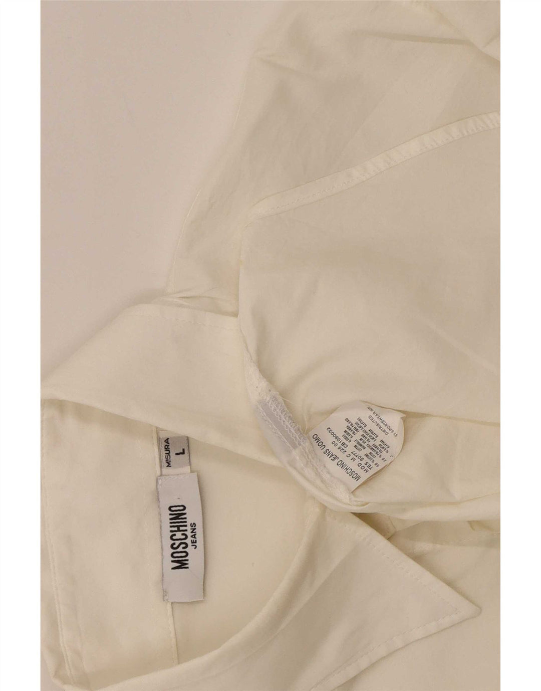 Moschino Mens Shirt Large White Cotton